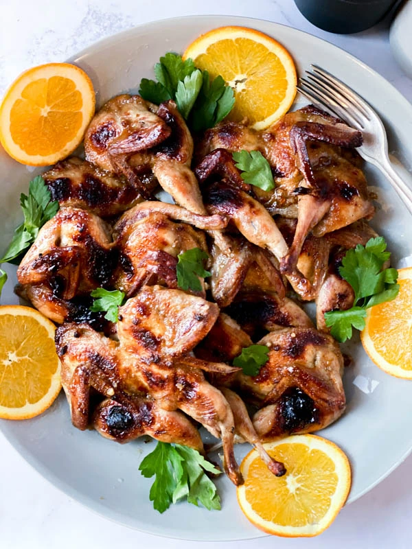 Butterflied Quail with Orange recipe