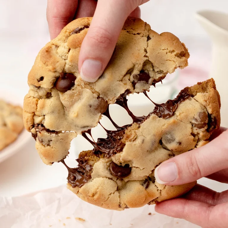 crumbl style chocolate chip cookie