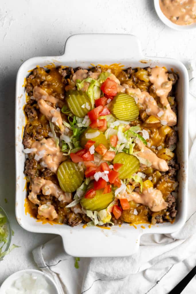 Big Mac Casserole: Easy Low-Carb Dinner Hack