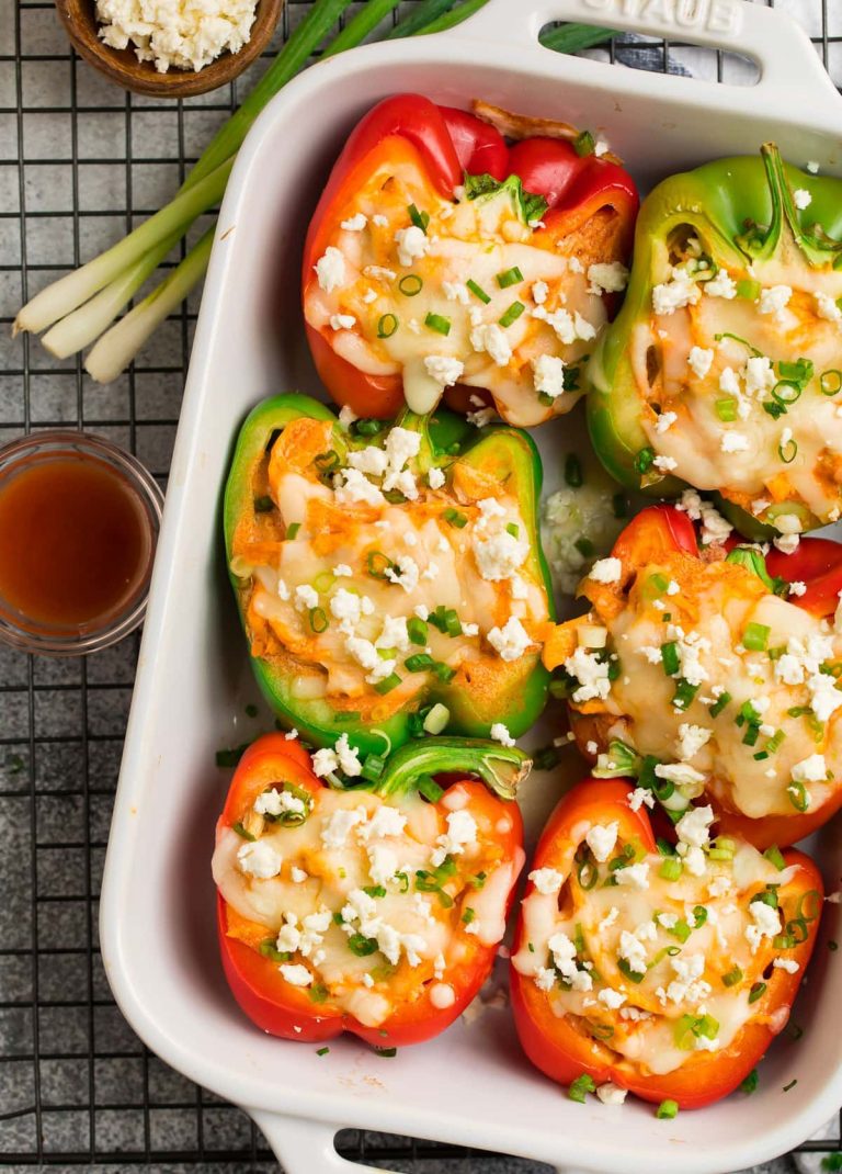 Buffalo Chicken Stuffed Peppers Recipe