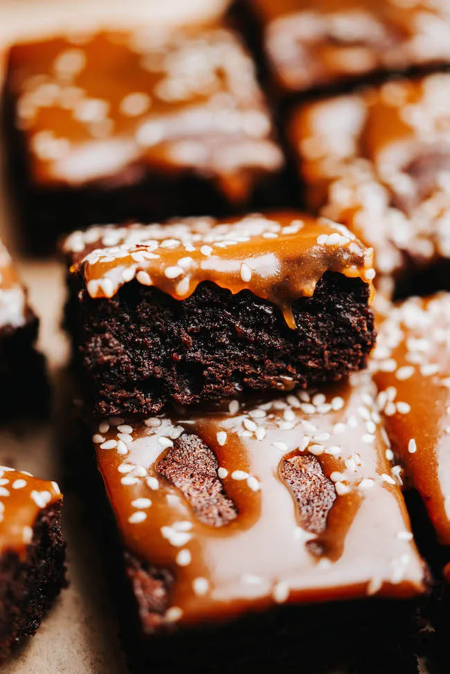 Miso Caramel Brownies Recipe