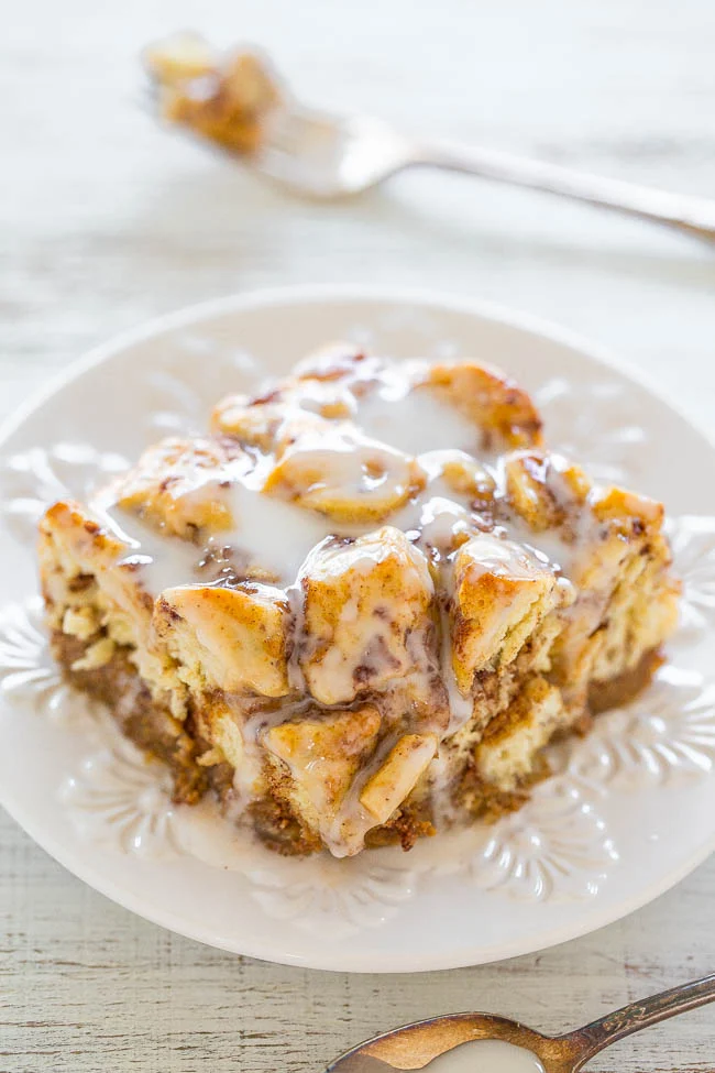 Pumpkin Cinnamon Roll Casserole Recipe
