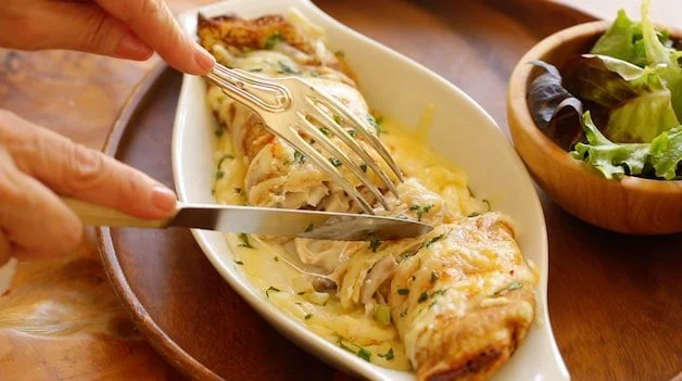 Chicken and Mushroom Crepe Recipe