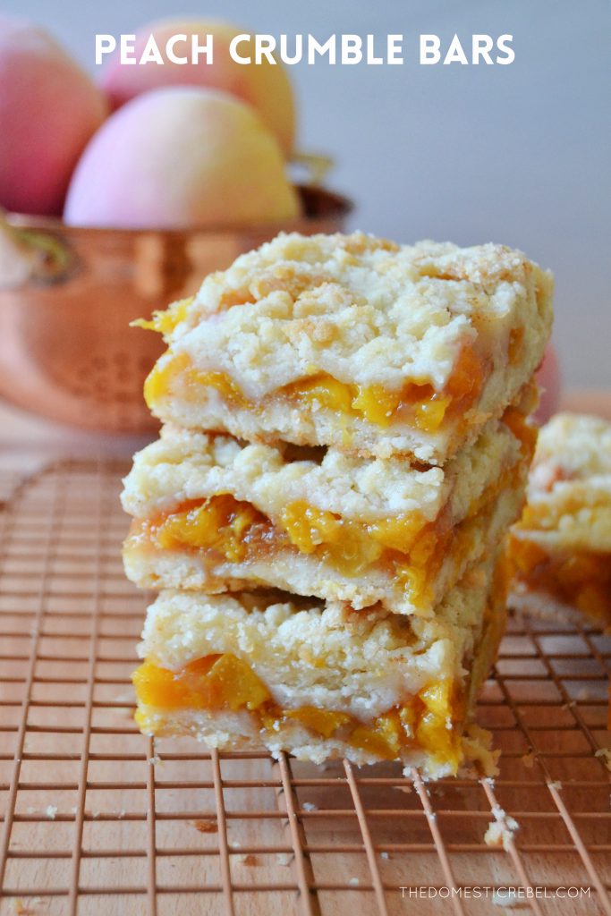 Heavenly Summer Peach Bars