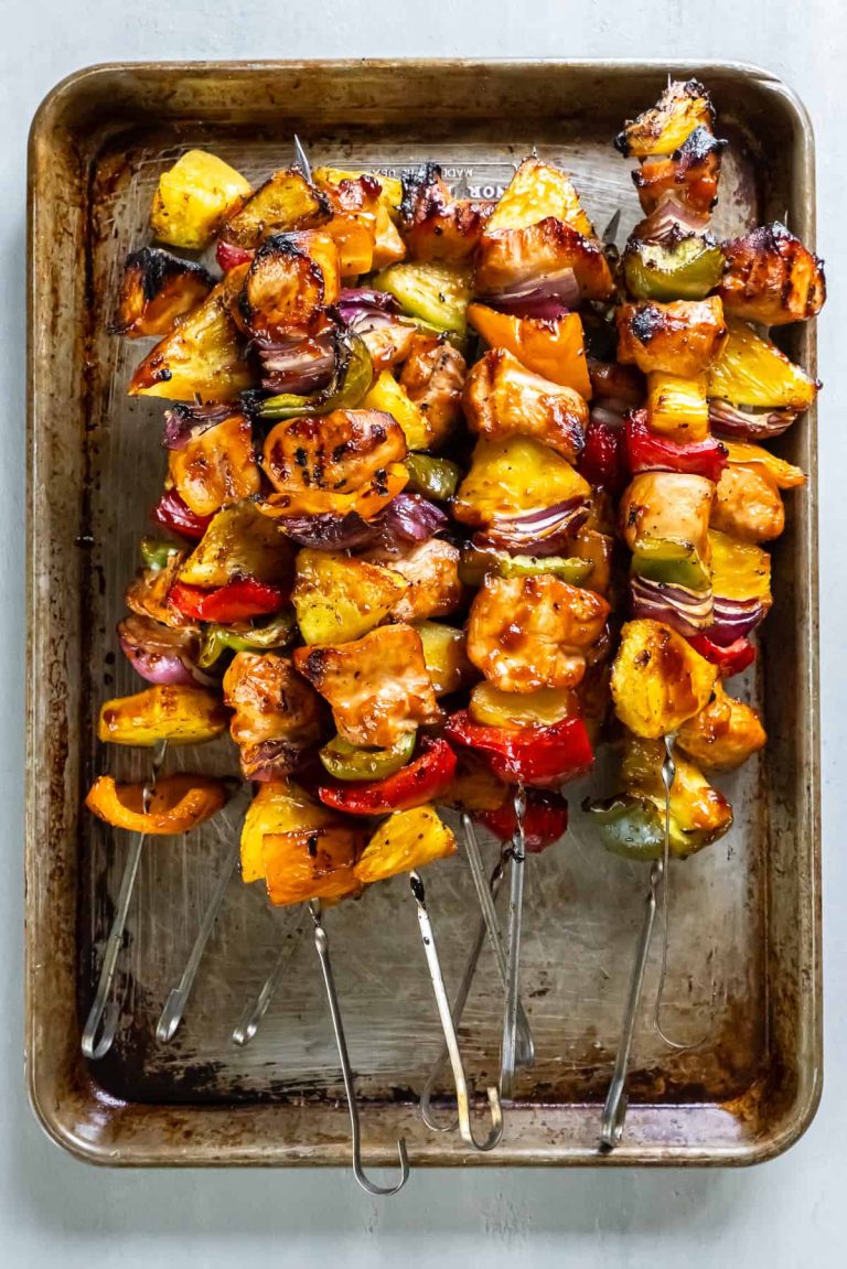 BBQ Pineapple Chicken Kabobs