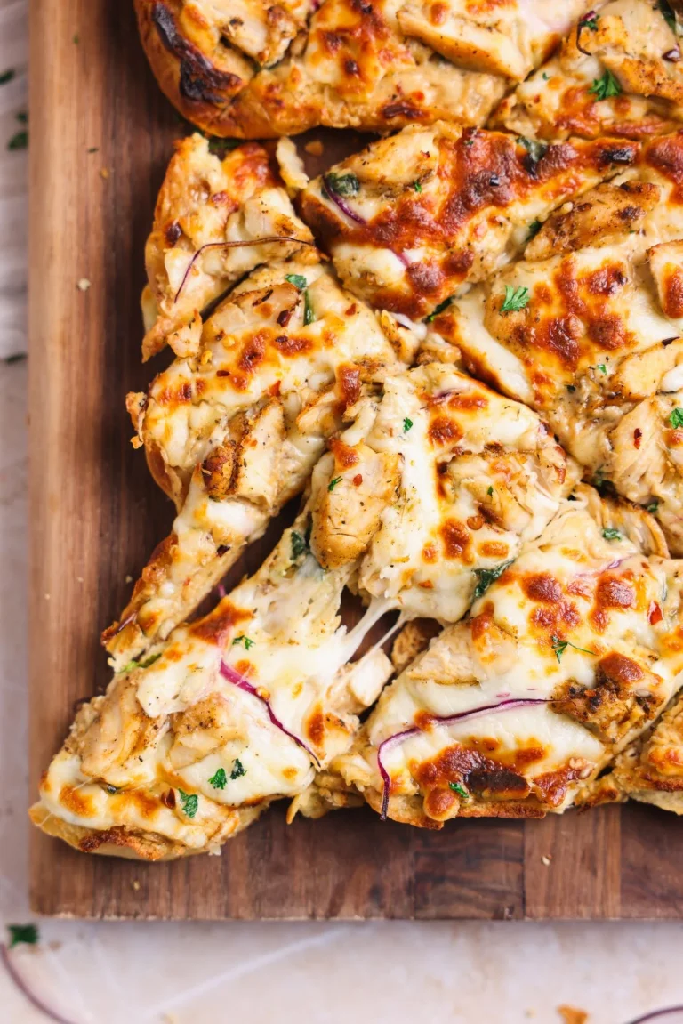 Chicken Alfredo Flatbread Recipe