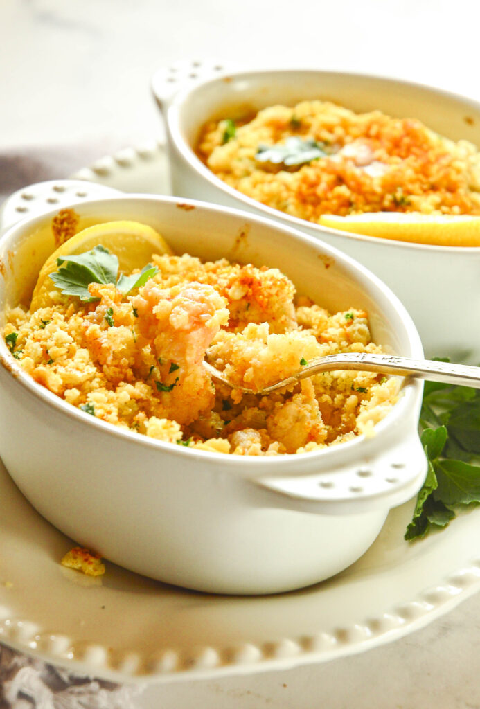 Lobster Casserole with Buttery Ritz Topping Recipe