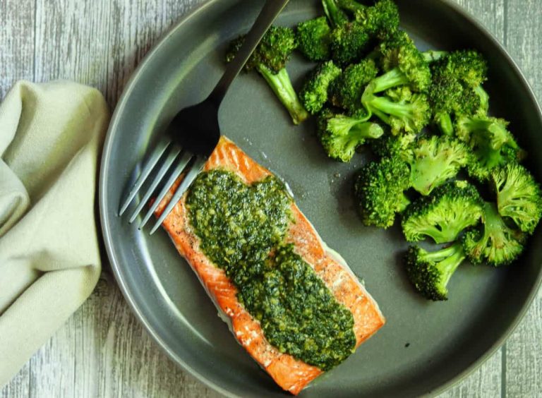 Pesto Butter Salmon Recipe