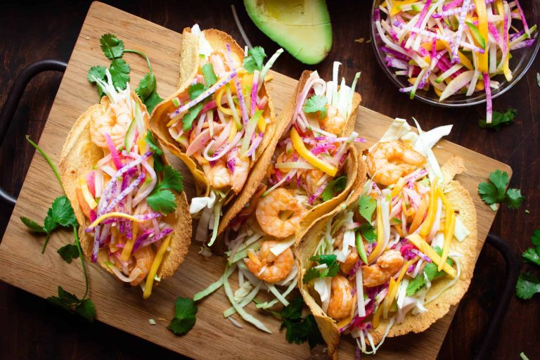 Weeknight Gochujang Shrimp Tacos Recipe
